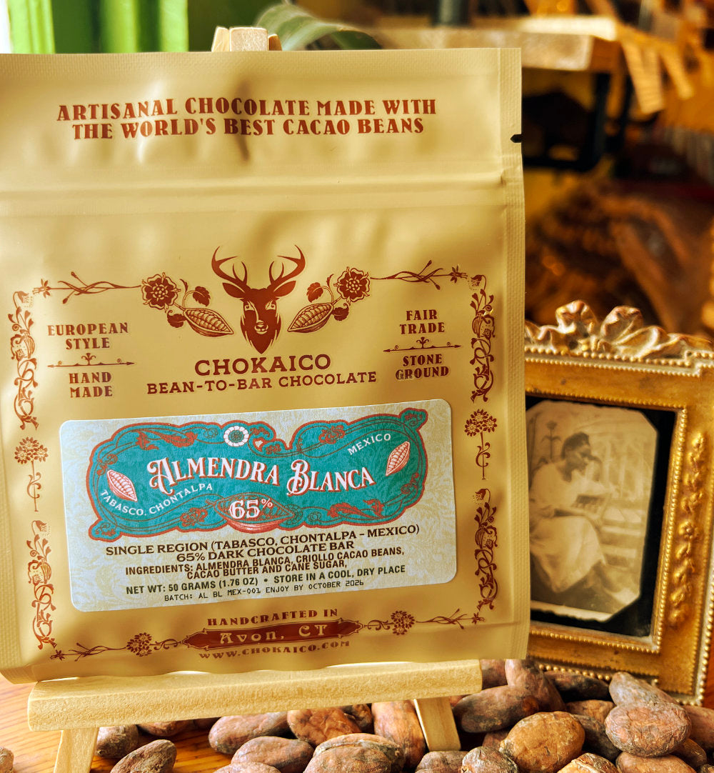 Almendra Blanca, Mexico 65% Dark Chocolate -Tabasco, Chontalpa