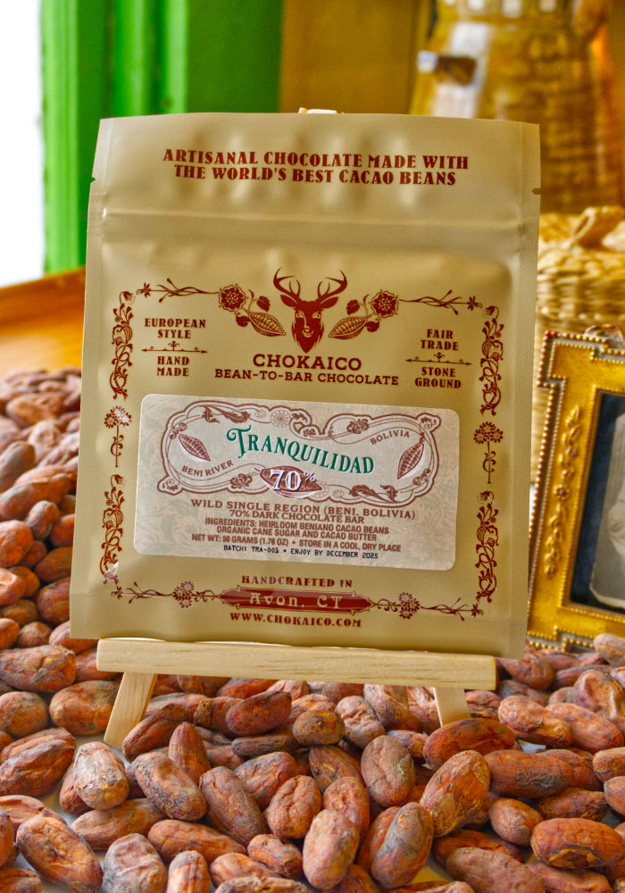 Tranquilidad 70% Dark Chocolate -Wild Harvest -Beni Region, Bolivia
