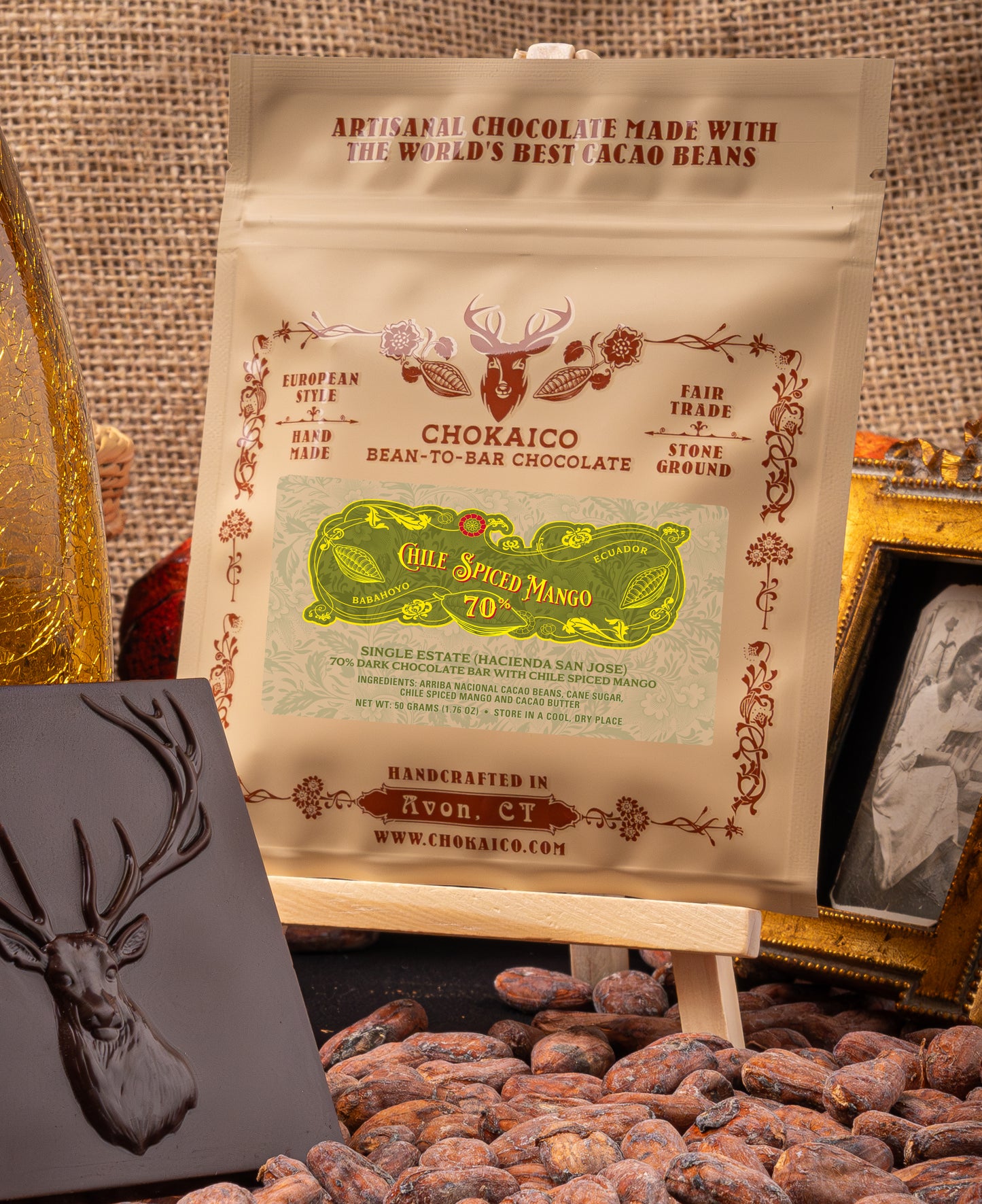 Chile Spiced Mango with 70% Hacienda San Jose - Los Rios Province - Ecuador Dark Chocolate
