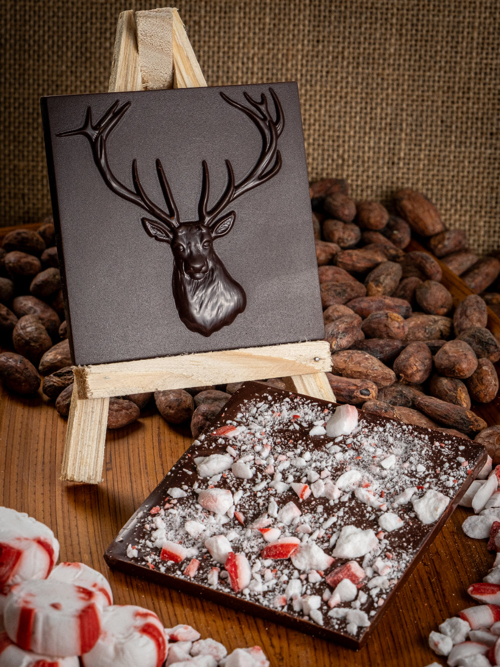 Peppermint Bark -Hacienda San Jose - Los Ríos, Ecuador 70% Dark Chocolate