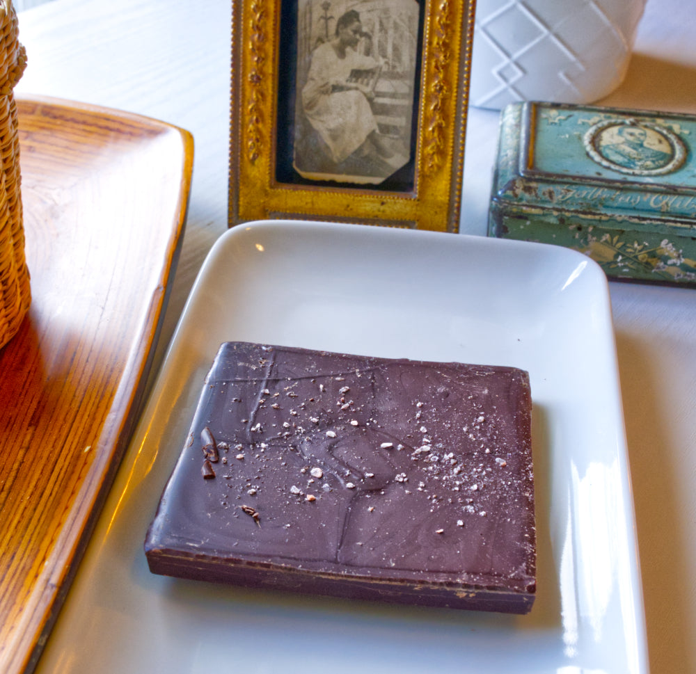 Salted Caramel 70% Dark Chocolate with Hacienda San Jose, Babahoyo, Ecuador