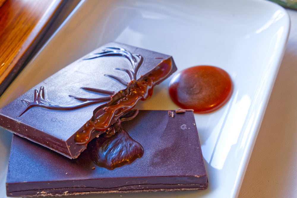 Salted Caramel 70% Dark Chocolate with Hacienda San Jose, Babahoyo, Ecuador