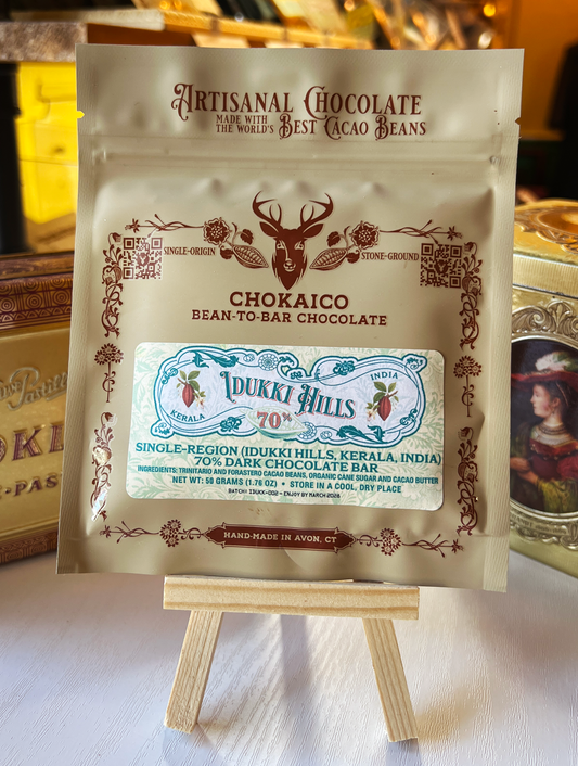 Idukki Hills, Kerala, India 70% Dark Chocolate