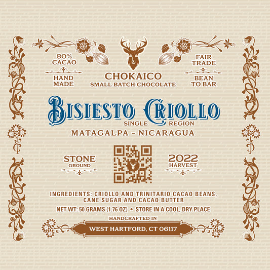 Bisiesto Criollo -Matagalpa - Nicaragua 80% Dark Chocolate